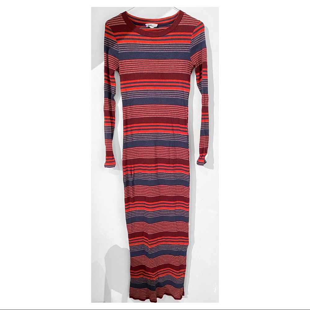 ribbed bodycon maxi dress M
